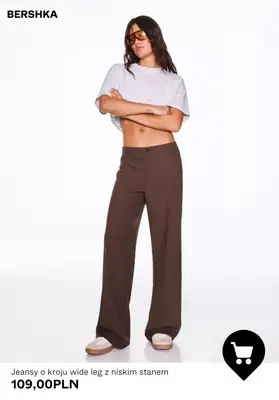 Bershka - gazetka promocyjna Spodnie damskie WIDE LEG od wtorku 12.05  - strona 10