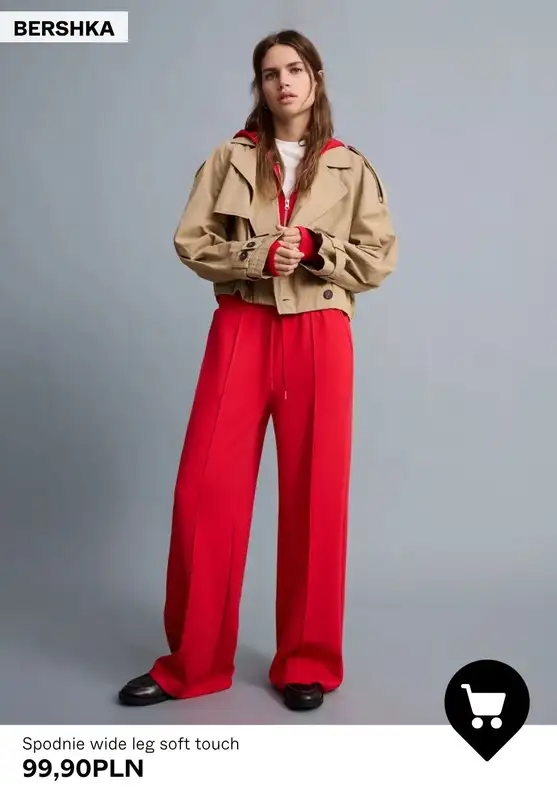 Bershka - gazetka promocyjna Spodnie damskie WIDE LEG od wtorku 12.05  - strona 5