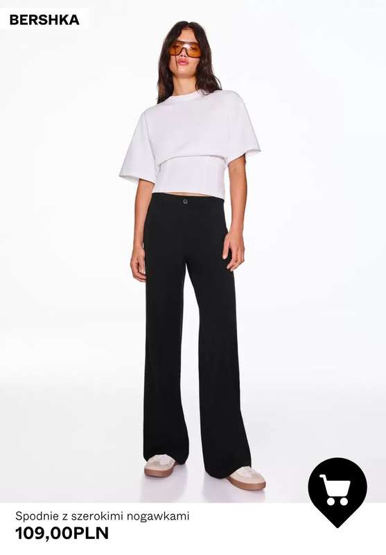 Bershka - gazetka promocyjna Spodnie damskie WIDE LEG od wtorku 12.05  - strona 2