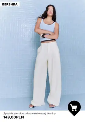 Bershka - gazetka promocyjna Spodnie damskie WIDE LEG od wtorku 12.05  - strona 3