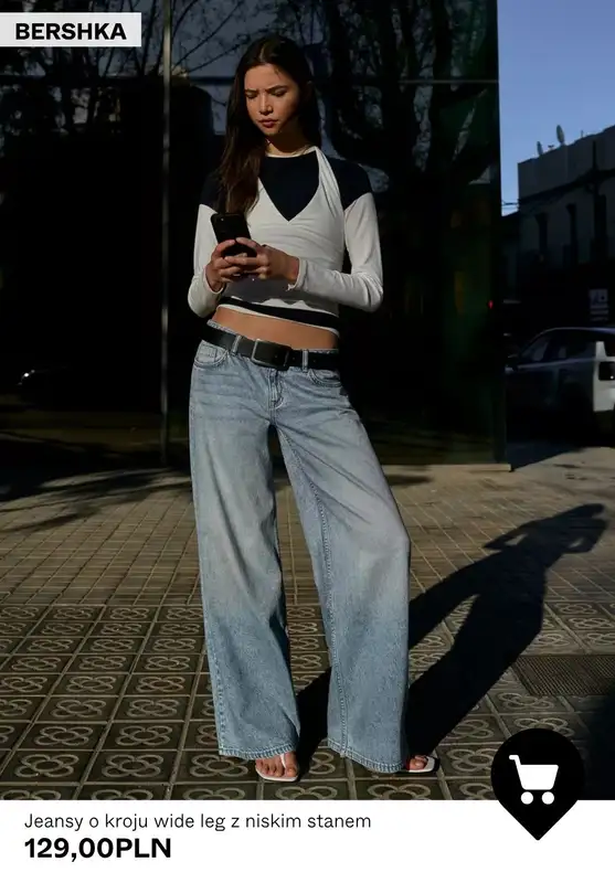Bershka - gazetka promocyjna Spodnie damskie WIDE LEG od wtorku 12.05  - strona 9