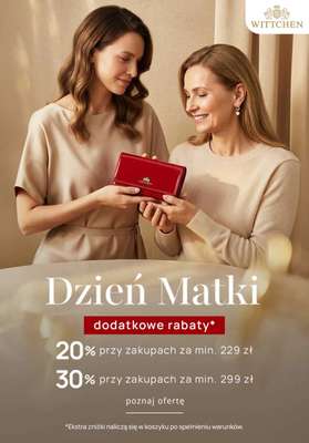 Dzień Matki - gazetka promocyjna Wittchen | Dodatkowe do -30% na Dzień Mamy od wtorku 12.05 