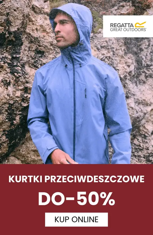 Regatta - gazetka promocyjna Kurtki przeciwdeszczowe nawet do -50% taniej  