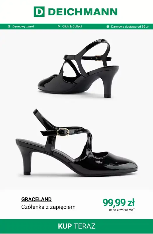 Deichmann - gazetka promocyjna Czółenka na specjalne okazje od wtorku 12.05  - strona 7