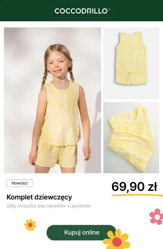 Coccodrillo - gazetka promocyjna Dziecięce komplety na lato od wtorku 12.05 do poniedziałku 25.05 - strona 3