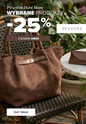 Dzień Matki - gazetka promocyjna Puccini | Wybrane produkty dodatkowe -25% od wtorku 12.05 do środy 27.05
