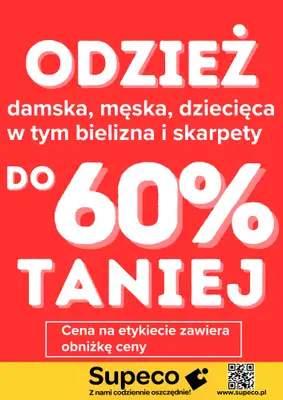 Supeco - gazetka promocyjna Odzież od środy 13.05 do wtorku 30.06