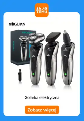 Temu - gazetka promocyjna Elektryczne golarki męskie od wtorku 12.05  - strona 3