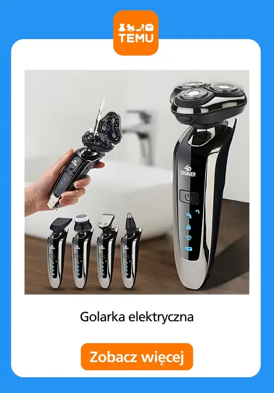 Temu - gazetka promocyjna Elektryczne golarki męskie od wtorku 12.05  - strona 12