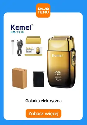 Temu - gazetka promocyjna Elektryczne golarki męskie od wtorku 12.05  - strona 11