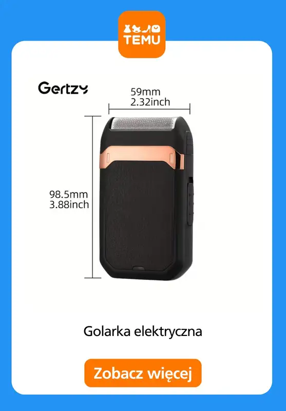 Temu - gazetka promocyjna Elektryczne golarki męskie od wtorku 12.05  - strona 13