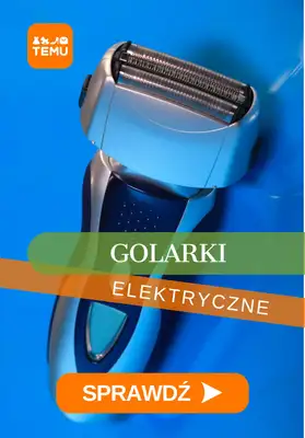 Temu - gazetka promocyjna Elektryczne golarki męskie od wtorku 12.05 