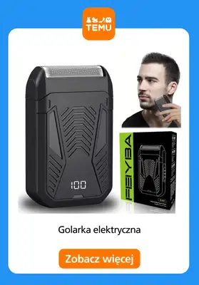 Temu - gazetka promocyjna Elektryczne golarki męskie od wtorku 12.05  - strona 9