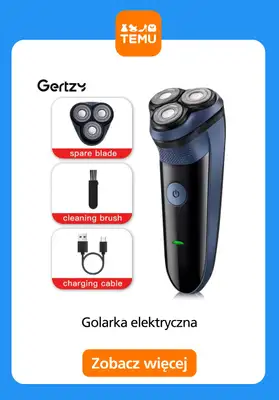 Temu - gazetka promocyjna Elektryczne golarki męskie od wtorku 12.05  - strona 7