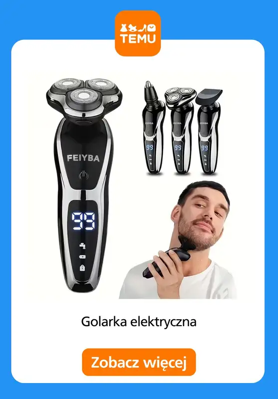 Temu - gazetka promocyjna Elektryczne golarki męskie od wtorku 12.05  - strona 10