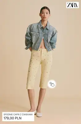 Zara - gazetka promocyjna Spodnie capri damskie od wtorku 12.05  - strona 9