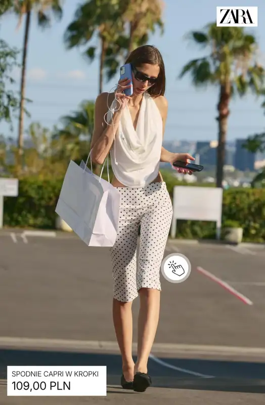 Zara - gazetka promocyjna Spodnie capri damskie od wtorku 12.05  - strona 3