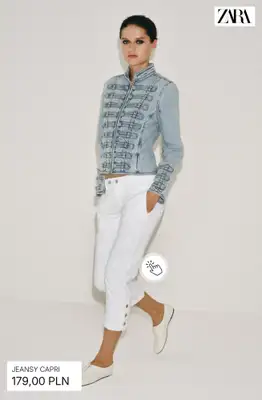 Zara - gazetka promocyjna Spodnie capri damskie od wtorku 12.05  - strona 10