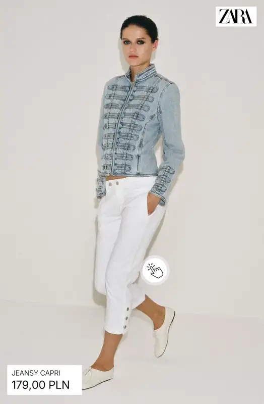 Zara - gazetka promocyjna Spodnie capri damskie od wtorku 12.05  - strona 10