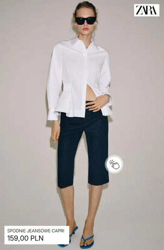Zara - gazetka promocyjna Spodnie capri damskie od wtorku 12.05  - strona 4