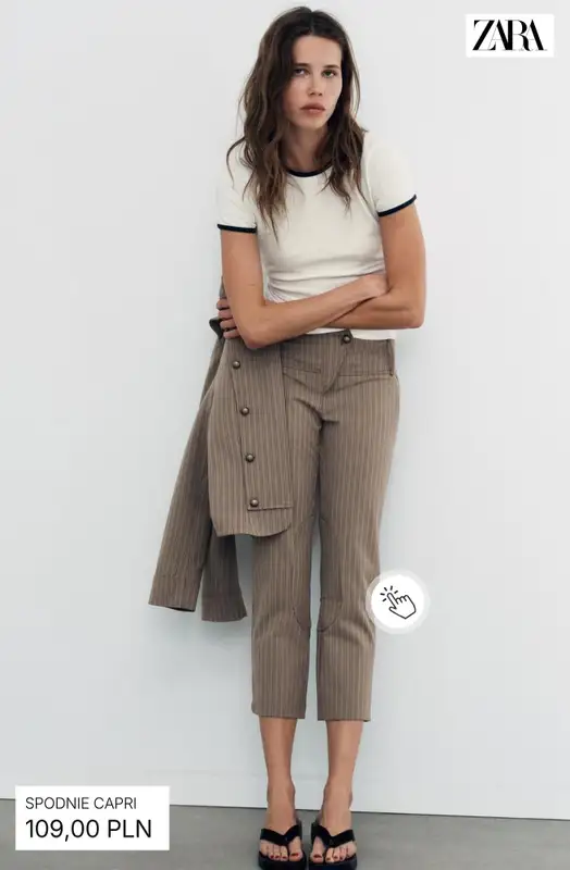 Zara - gazetka promocyjna Spodnie capri damskie od wtorku 12.05  - strona 7