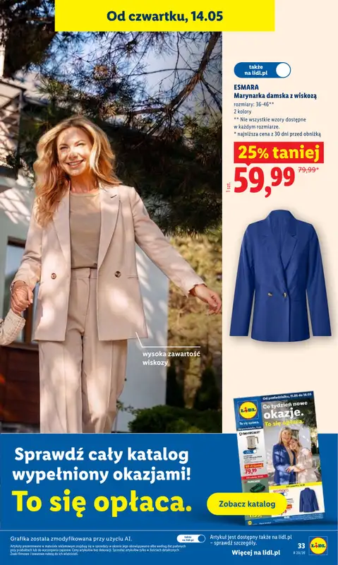 Lidl - gazetka promocyjna Oferta od czwartku od czwartku 14.05 do soboty 16.05 - strona 33