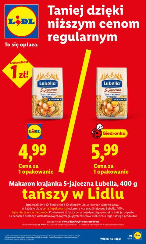 Lidl - gazetka promocyjna Oferta od czwartku od czwartku 14.05 do soboty 16.05 - strona 19