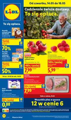 Lidl - gazetka promocyjna Oferta od czwartku od czwartku 14.05 do soboty 16.05