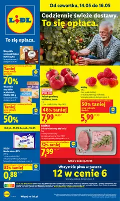 Lidl - gazetka promocyjna Oferta od czwartku od czwartku 14.05 do soboty 16.05
