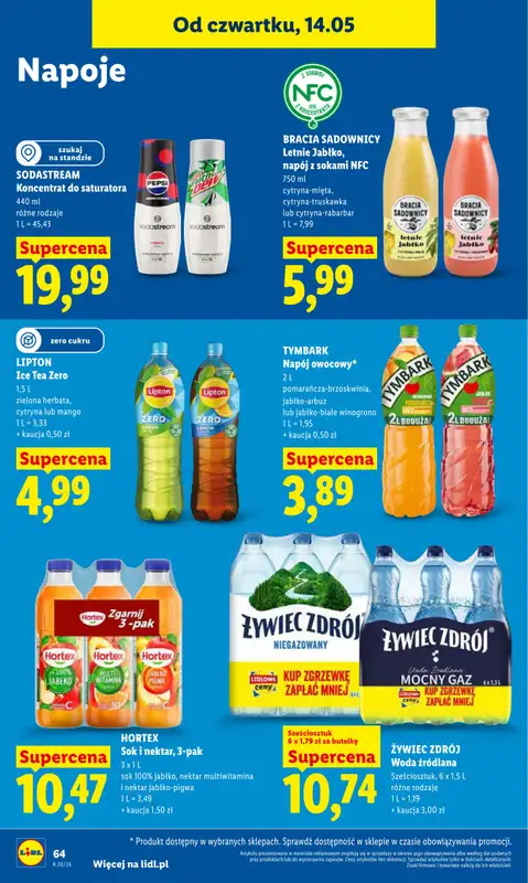 Lidl - gazetka promocyjna Oferta od czwartku od czwartku 14.05 do soboty 16.05 - strona 68