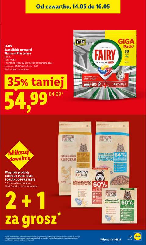 Lidl - gazetka promocyjna Oferta od czwartku od czwartku 14.05 do soboty 16.05 - strona 17