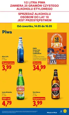 Lidl - gazetka promocyjna Oferta od czwartku od czwartku 14.05 do soboty 16.05 - strona 73