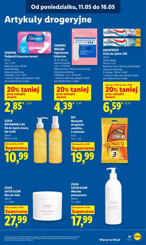 Lidl - gazetka promocyjna Oferta od czwartku od czwartku 14.05 do soboty 16.05 - strona 83