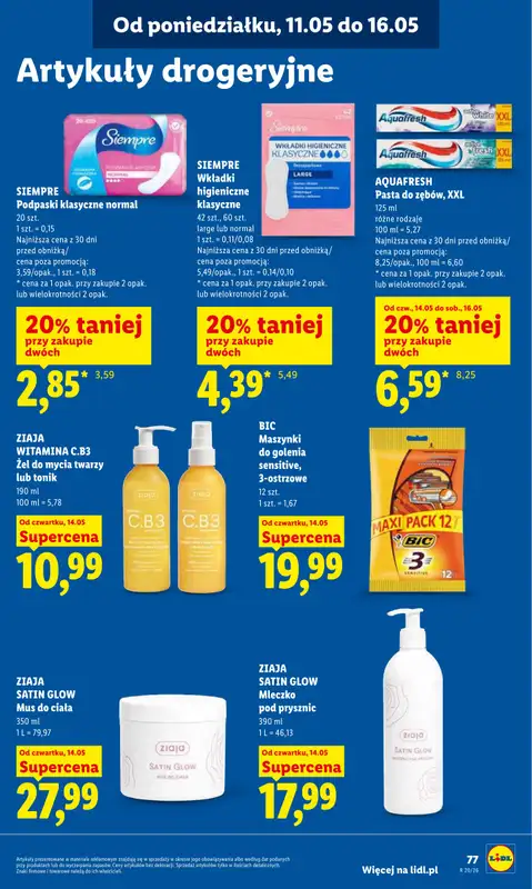 Lidl - gazetka promocyjna Oferta od czwartku od czwartku 14.05 do soboty 16.05 - strona 83