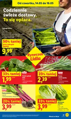 Lidl - gazetka promocyjna Oferta od czwartku od czwartku 14.05 do soboty 16.05 - strona 37