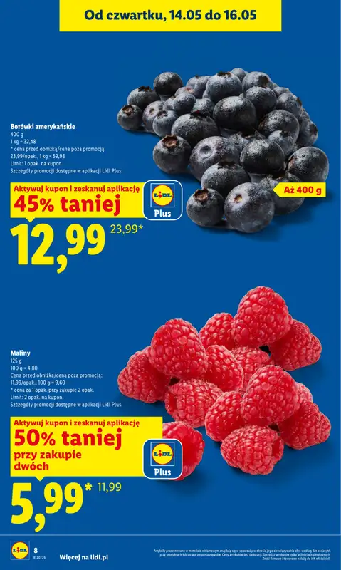 Lidl - gazetka promocyjna Oferta od czwartku od czwartku 14.05 do soboty 16.05 - strona 8