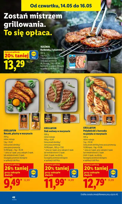 Lidl - gazetka promocyjna Oferta od czwartku od czwartku 14.05 do soboty 16.05 - strona 48