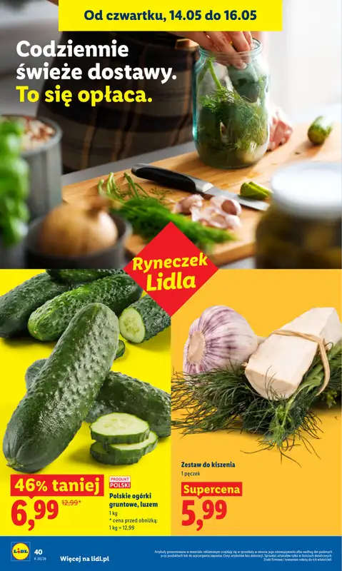 Lidl - gazetka promocyjna Oferta od czwartku od czwartku 14.05 do soboty 16.05 - strona 40