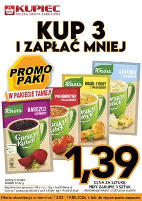 Kupiec - gazetka promocyjna Promopaki od środy 13.05 do wtorku 19.05 - strona 5