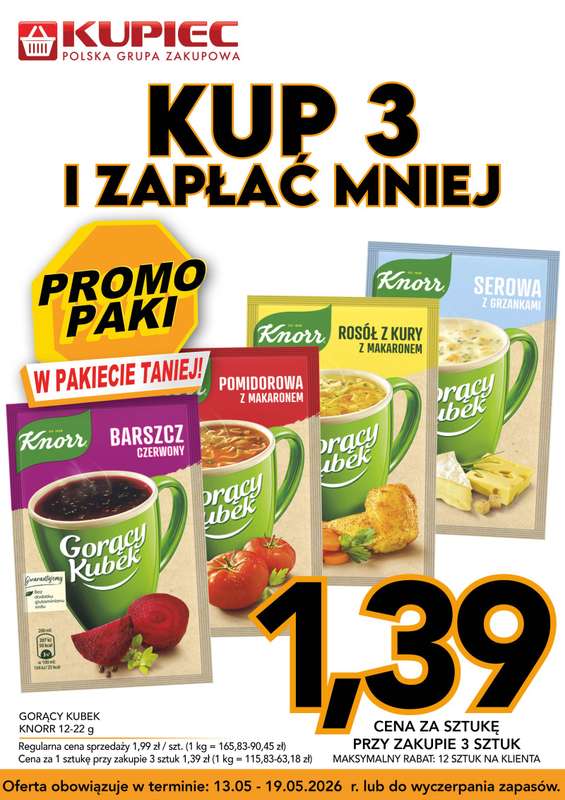 Kupiec - gazetka promocyjna Promopaki od środy 13.05 do wtorku 19.05 - strona 5