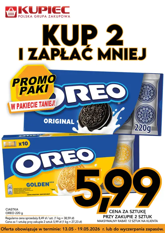 Kupiec - gazetka promocyjna Promopaki od środy 13.05 do wtorku 19.05 - strona 7