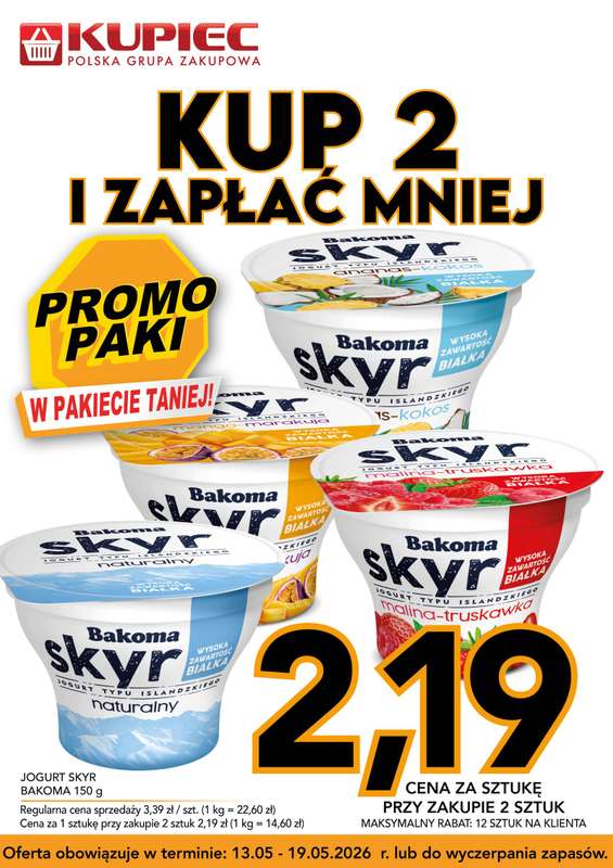 Kupiec - gazetka promocyjna Promopaki od środy 13.05 do wtorku 19.05 - strona 3