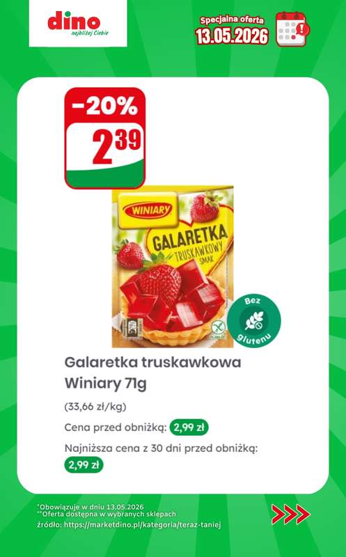 Dino - gazetka promocyjna Specjalna oferta na 13.05.2026 - promocje spoza gazetki od środy 13.05 do środy 13.05 - strona 8