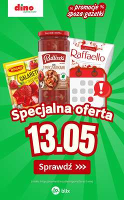 Dino - gazetka promocyjna Specjalna oferta na 13.05.2026 - promocje spoza gazetki od środy 13.05 do środy 13.05