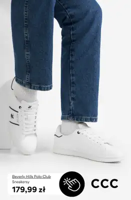 CCC - gazetka promocyjna Męskie BIAŁE SNEAKERSY od środy 13.05  - strona 9