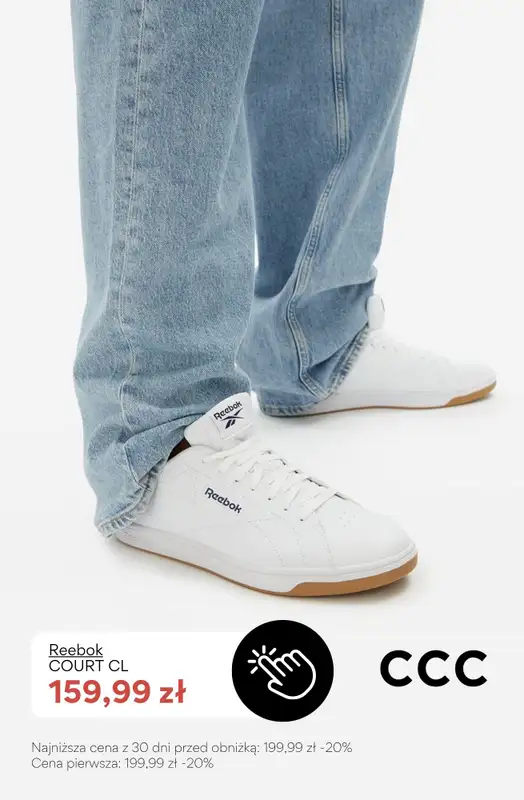 CCC - gazetka promocyjna Męskie BIAŁE SNEAKERSY od środy 13.05  - strona 3