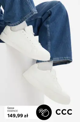 CCC - gazetka promocyjna Męskie BIAŁE SNEAKERSY od środy 13.05  - strona 2