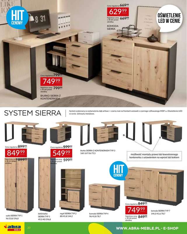 Abra Meble - gazetka promocyjna Rabat z każdej strony od środy 13.05 do czwartku 28.05 - strona 20