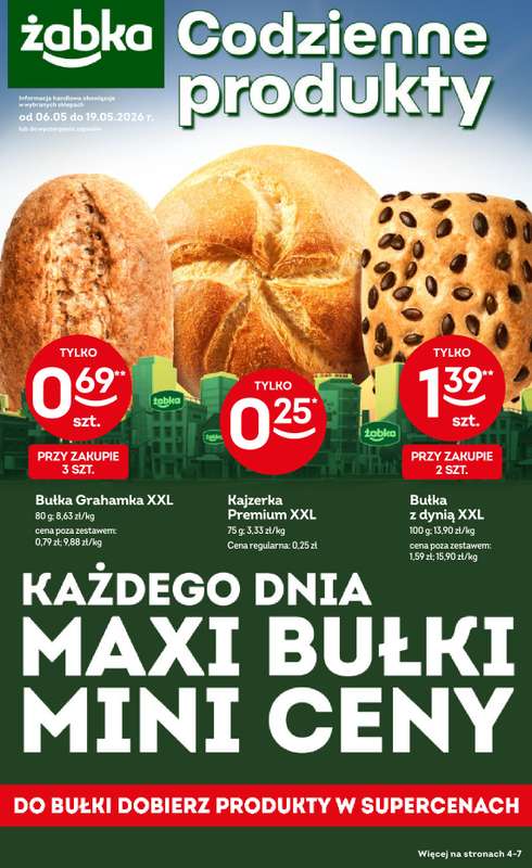 Żabka - gazetka promocyjna Gazetka Spożywcza od środy 06.05 do wtorku 19.05