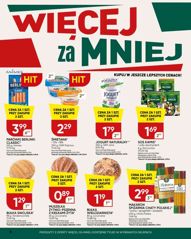 Chata Polska - gazetka promocyjna Gazetka 21-31.05 od czwartku 21.05 do niedzieli 31.05 - strona 8